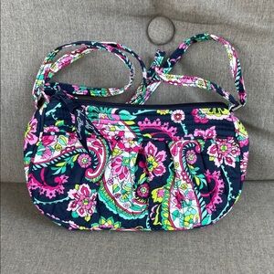 Vera Bradley Paisley Design Crossbody Bag - Pink, Green, and Blue